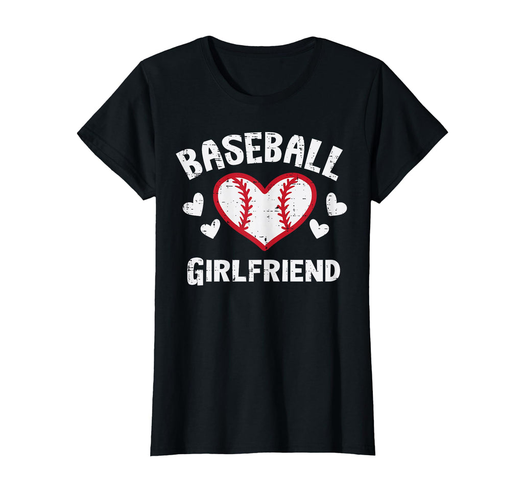 Baseball Girlfriend Heart Family T-Shirt - Minimalist Print Unisex - T-Shirt, Sweatshirt, Hoodie