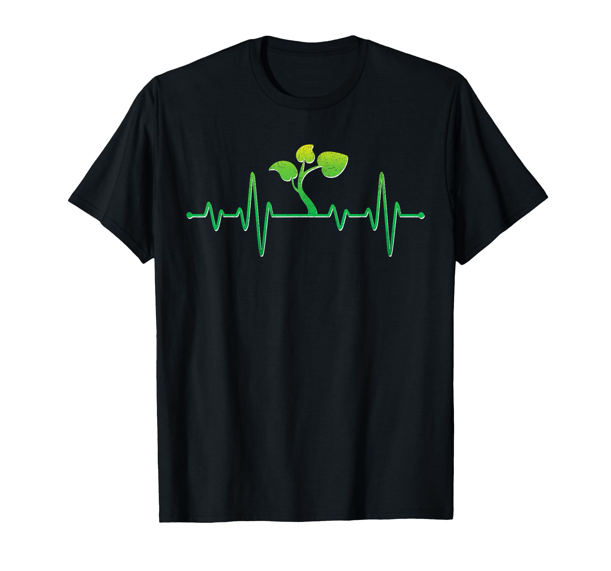 Garden Plant Lover Heartbeat Lawn T-Shirt - Custom Art Print Men Women - T-Shirt, Sweatshirt, Hoodie
