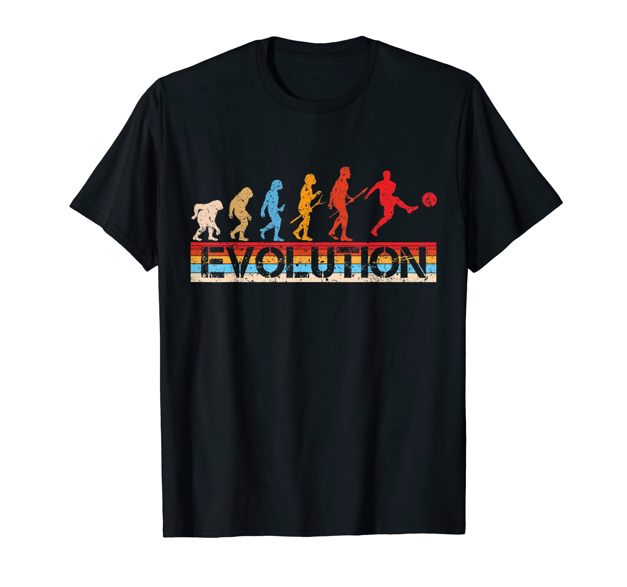 Funny Soccer Fans Evolution Soccer T-Shirt - Custom Art Print Unisex - T-Shirt, Sweatshirt, Hoodie