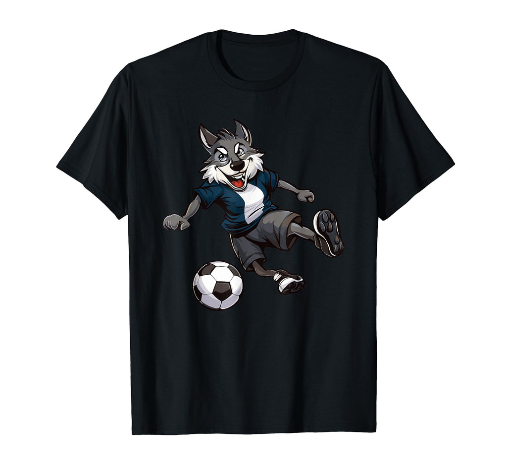 Wolf Forest Animals Wildlife Soccer T-Shirt - Minimalist Print Unisex - T-Shirt, Sweatshirt, Hoodie