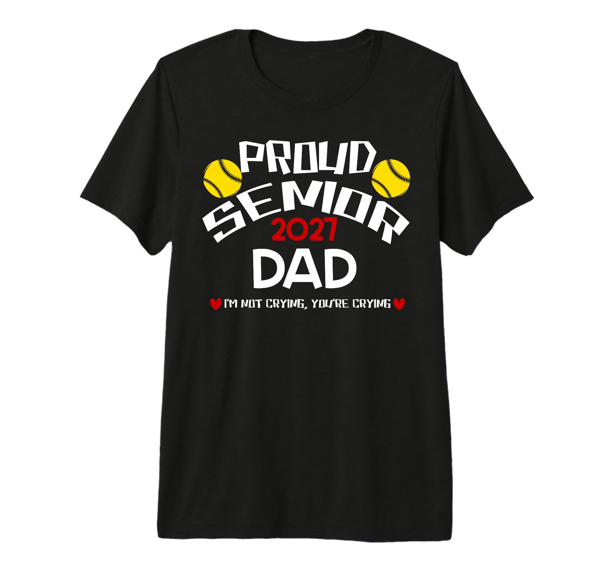Proud Senior Dad 2027 Tennis Family T-Shirt - Minimalist Print Unisex - T-Shirt, Sweatshirt, Hoodie