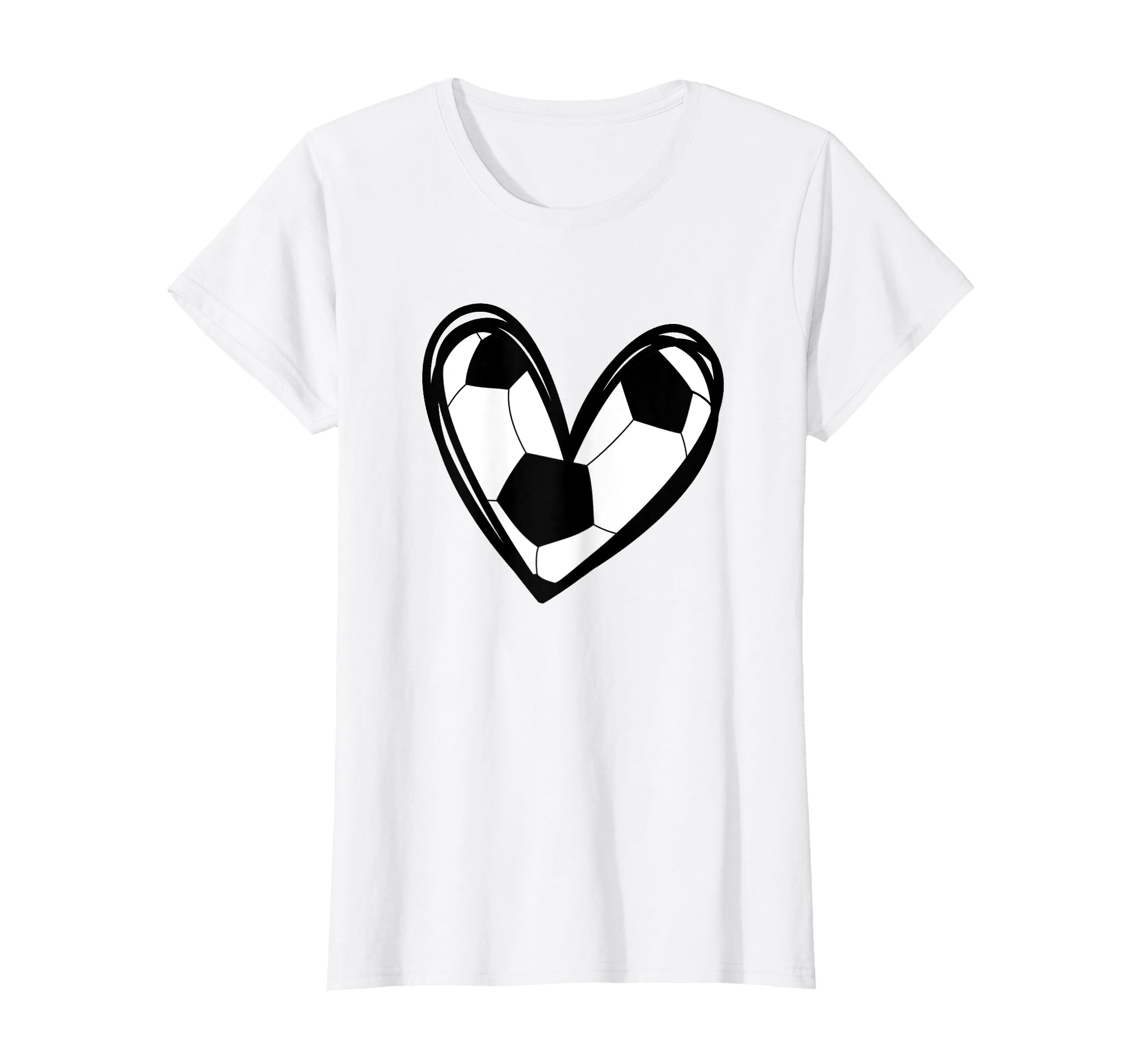 Football Soccer Heart Teen T-Shirt - Custom Art Print Unisex - T-Shirt, Sweatshirt, Hoodie