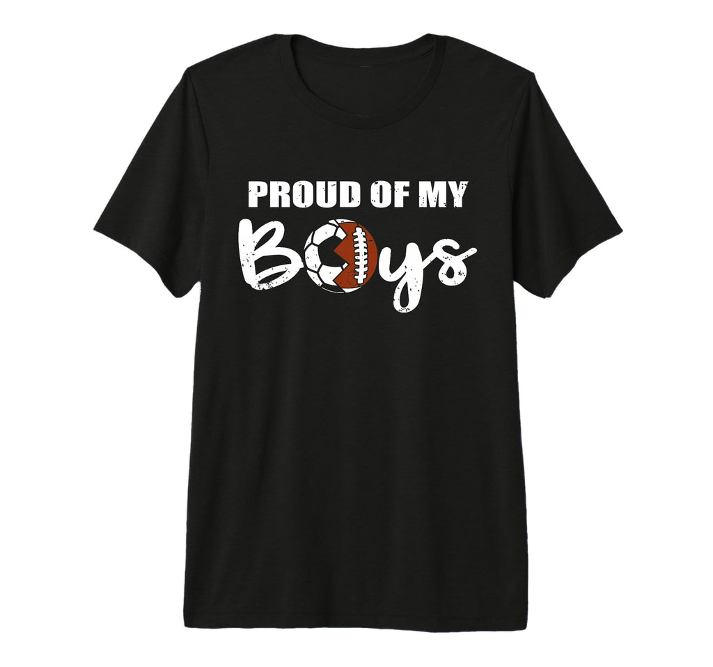 Proud My Funny Football Soccer Mom T-Shirt - Custom Art Print for Adults - T-Shirt, Sweatshirt, Hoodie