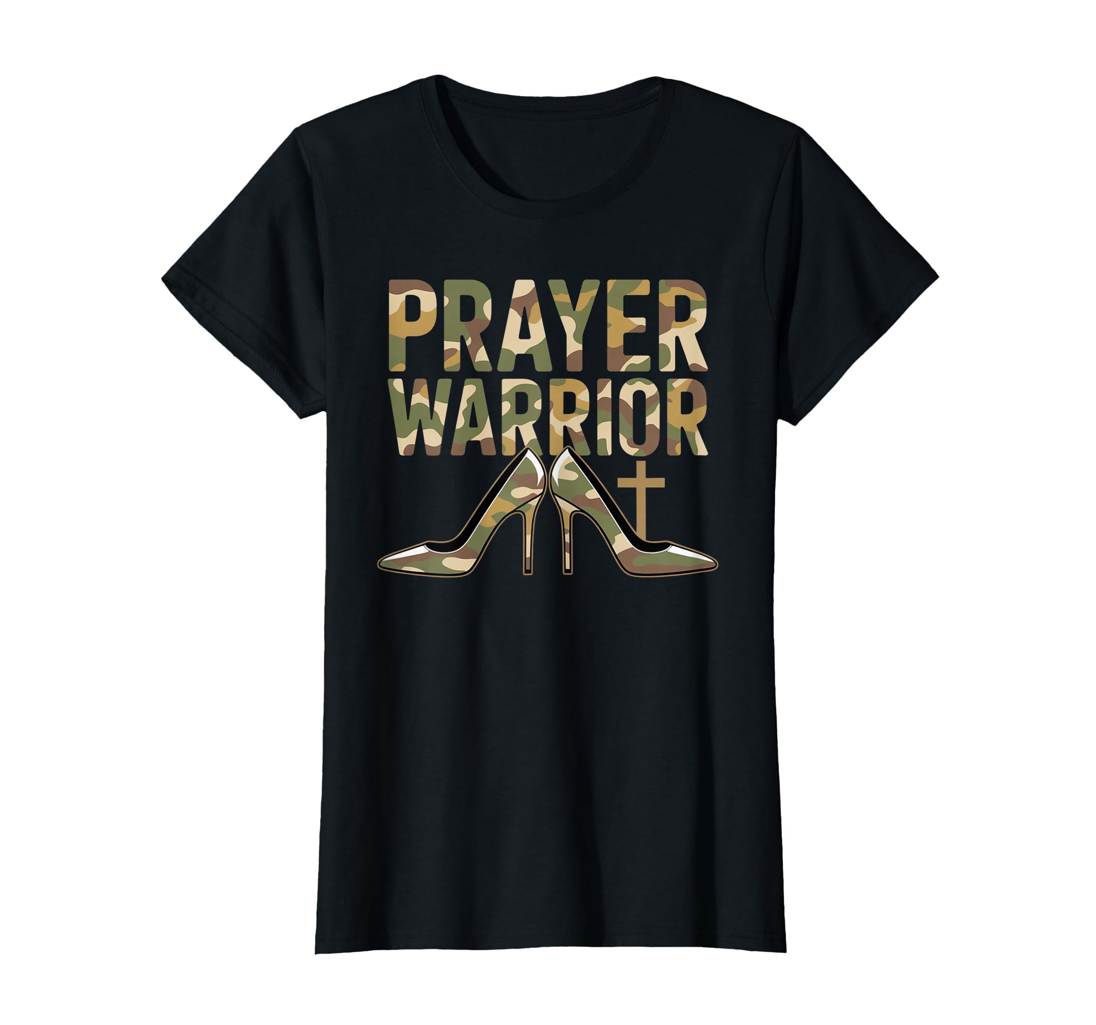 Prayer Warrior Christian Black T-Shirt - Minimalist Print Unisex - T-Shirt, Sweatshirt, Hoodie