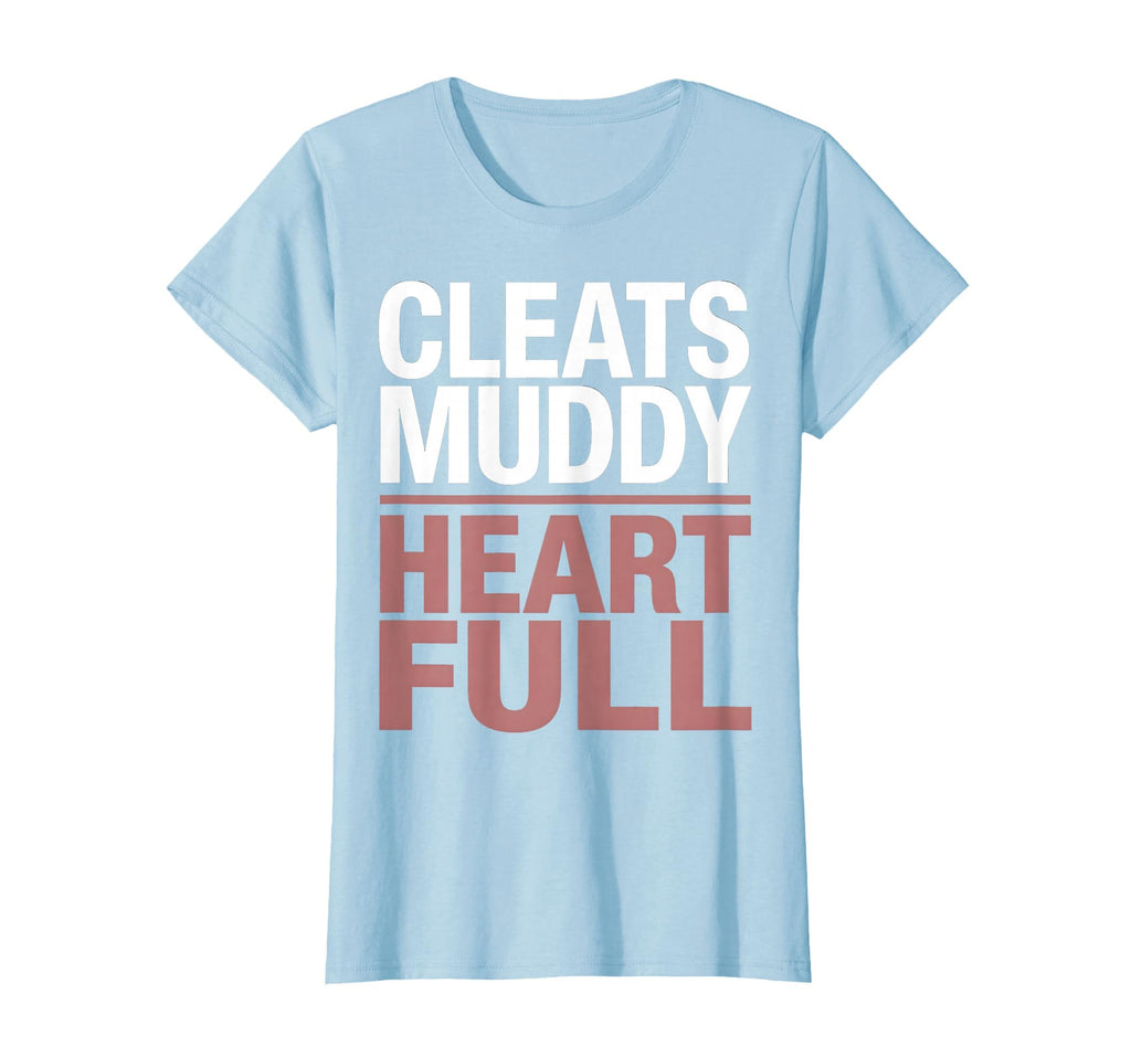 Cleats Muddy Heart Full Soccer Mom T-Shirt - Graphic Print for Adults - T-Shirt, Sweatshirt, Hoodie