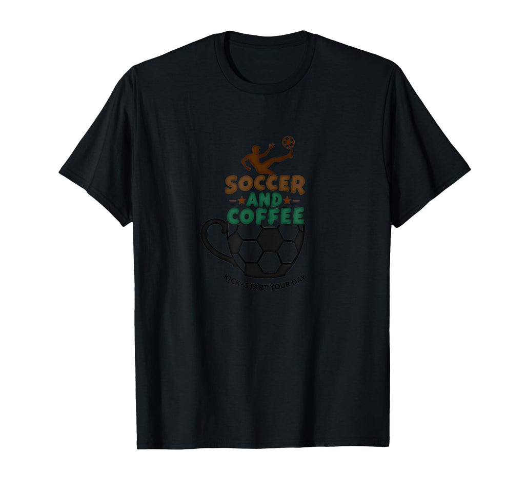 Soccer Mom Soccer And Coffee Kick Sweatshirt - Novelty Apparel for Adults - T-Shirt, Sweatshirt, Hoodie