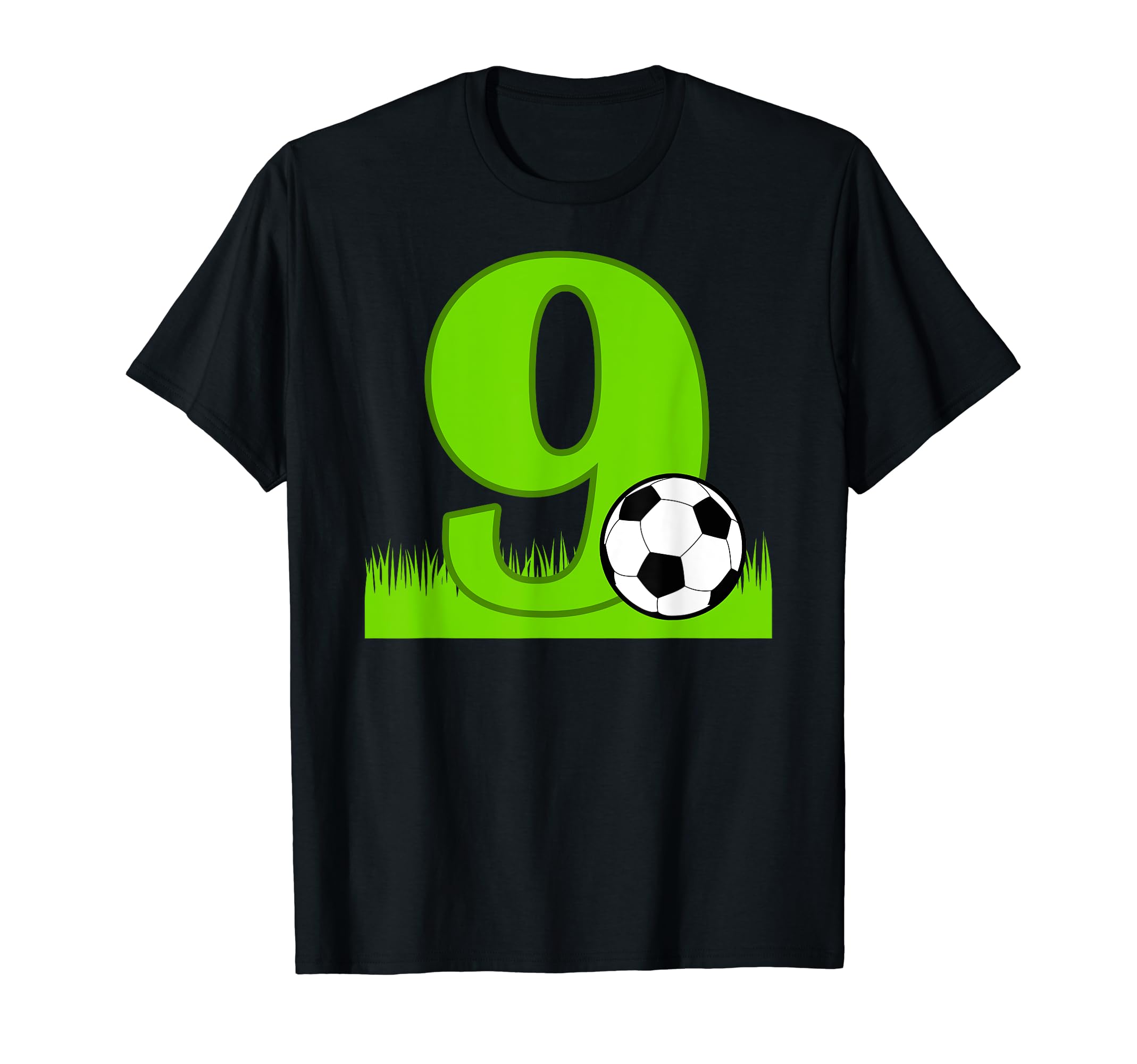 9Th Birthday Soccer 9 Years Old T-Shirt - Aesthetic Graphic for Adults - T-Shirt, Sweatshirt, Hoodie