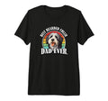 Funny Dad Bearded Collie Lover Tri Blend T-Shirt - Minimalist Print Unisex - T-Shirt, Sweatshirt, Hoodie