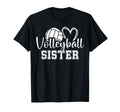 Volleyball Sister Heart T-Shirt - Novelty Apparel Unisex - T-Shirt, Sweatshirt, Hoodie