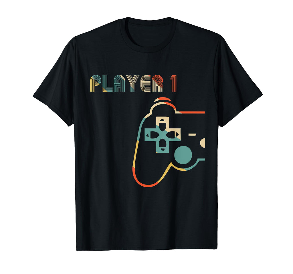 Matching Video Gamers Couple Player 1 T-Shirt - Trendy Graphic Men Women - T-Shirt, Sweatshirt, Hoodie