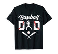 Mens Baseball Dad Fathers Day T-Shirt - Minimalist Print Men Women - T-Shirt, Sweatshirt, Hoodie