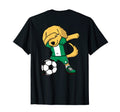 Dabbing Golden Retriever Nigeria Soccer T-Shirt - Novelty Apparel Unisex - T-Shirt, Sweatshirt, Hoodie