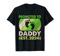 New Dad First Daddy 2024 Promoted T-Shirt - Casual Everyday Wear Men Women - T-Shirt, Sweatshirt, Hoodie