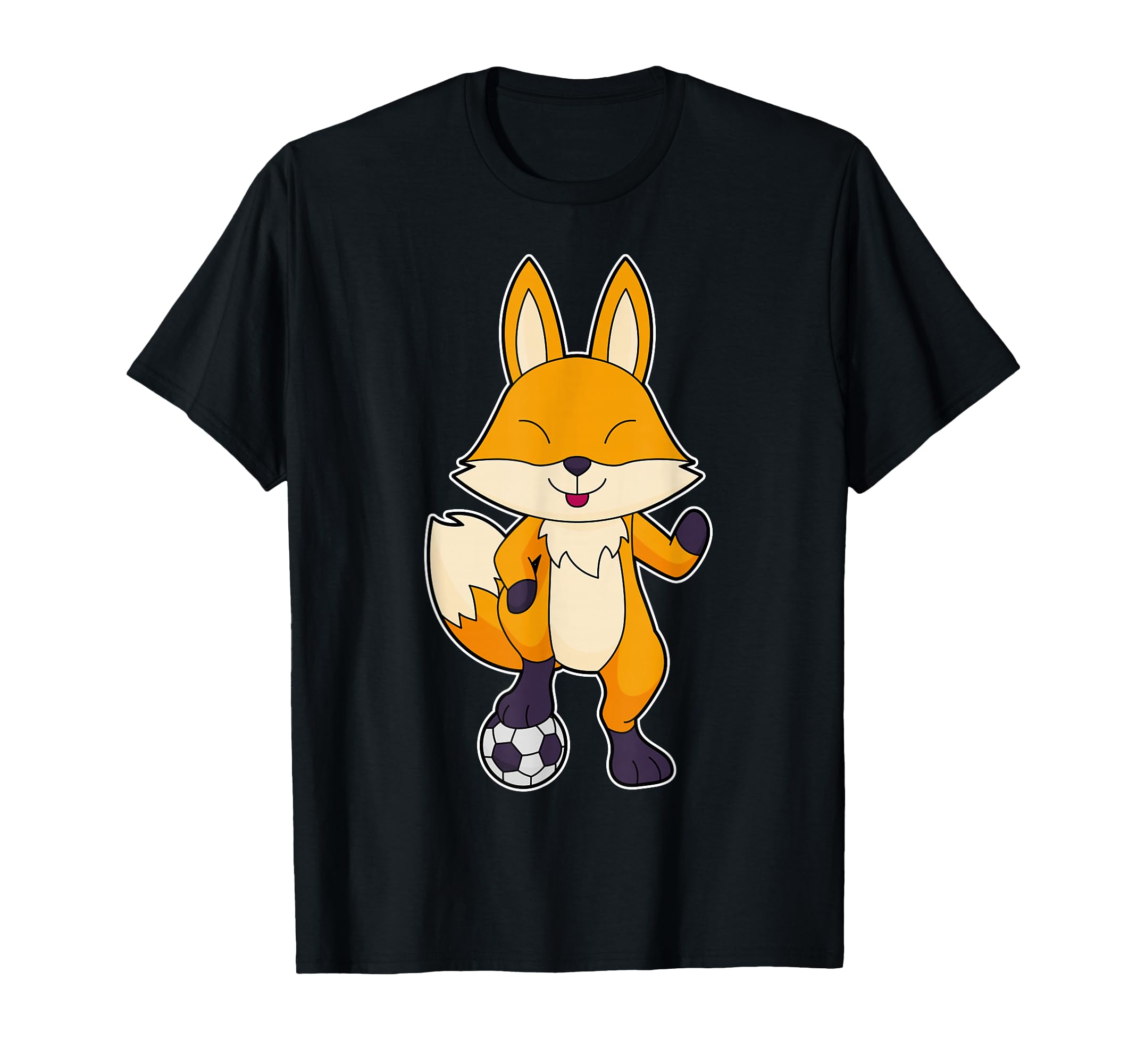Fox Soccer Player Soccer Sports T-Shirt - Aesthetic Graphic Men Women - T-Shirt, Sweatshirt, Hoodie