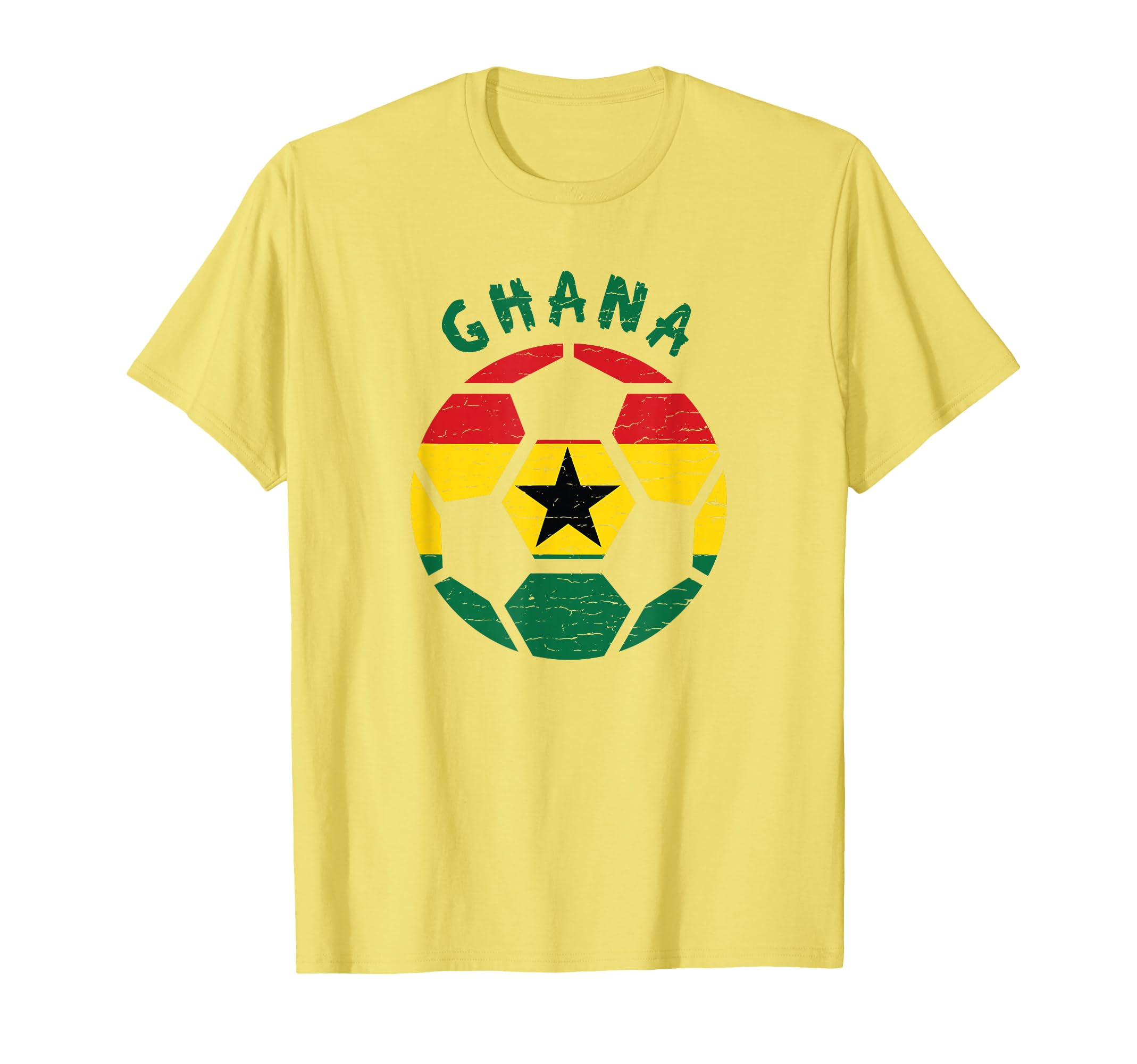 Ghana Flag Soccer Ball Flag Jersey T-Shirt - Custom Art Print Men Women - T-Shirt, Sweatshirt, Hoodie