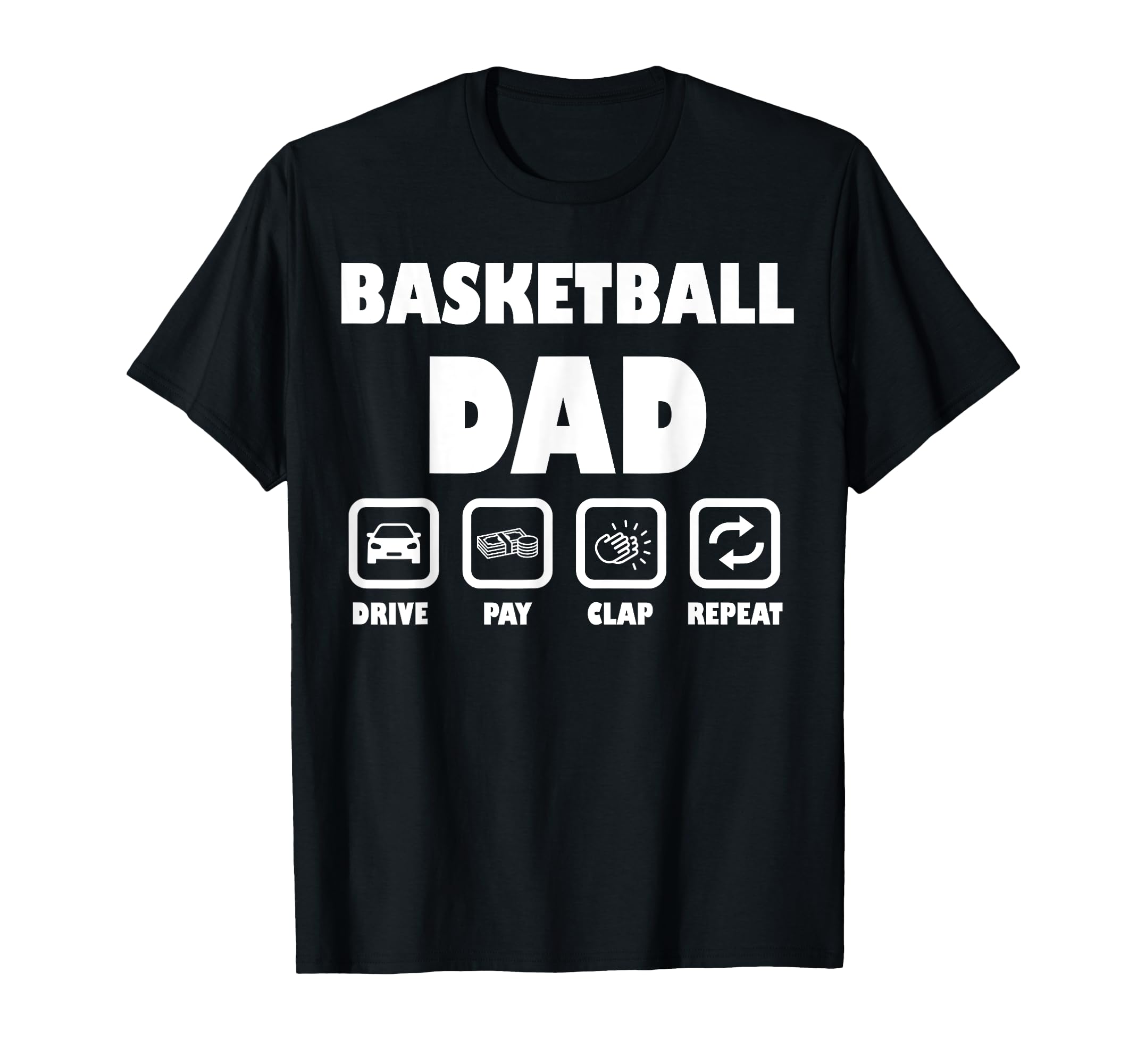 Basketball Dad Sport Supporting Dad T-Shirt - Novelty Apparel Men Women - T-Shirt, Sweatshirt, Hoodie