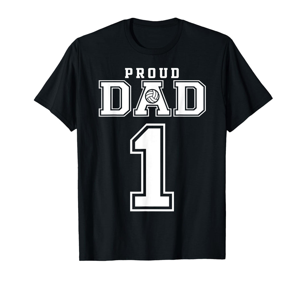 Custom Proud Volleyball Dad Number 1 T-Shirt - Aesthetic Graphic Unisex - T-Shirt, Sweatshirt, Hoodie