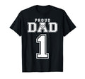 Custom Proud Volleyball Dad Number 1 T-Shirt - Aesthetic Graphic Unisex - T-Shirt, Sweatshirt, Hoodie