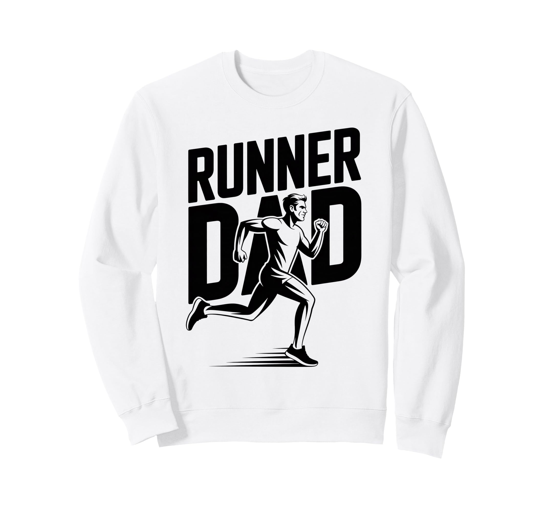 Runner Dad Running Lover Sports Sweatshirt - Graphic Print Men Women - T-Shirt, Sweatshirt, Hoodie