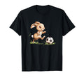 Rabbit Playing Soccer Rabbit Futbol T-Shirt - Fun Novelty Design Unisex - T-Shirt, Sweatshirt, Hoodie