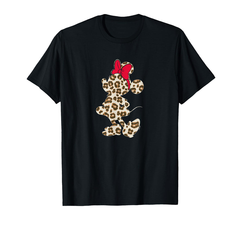 Minnie Mouse Leopard Silhouette Fill T-Shirt - Aesthetic Graphic Unisex - T-Shirt, Sweatshirt, Hoodie