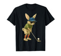 Easter Golf Bunny Rabbit Golfer Golf T-Shirt - Trendy Graphic for Adults - T-Shirt, Sweatshirt, Hoodie