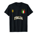 Italia Team Sports Number 8 Soccer T-Shirt - Custom Art Print Unisex - T-Shirt, Sweatshirt, Hoodie