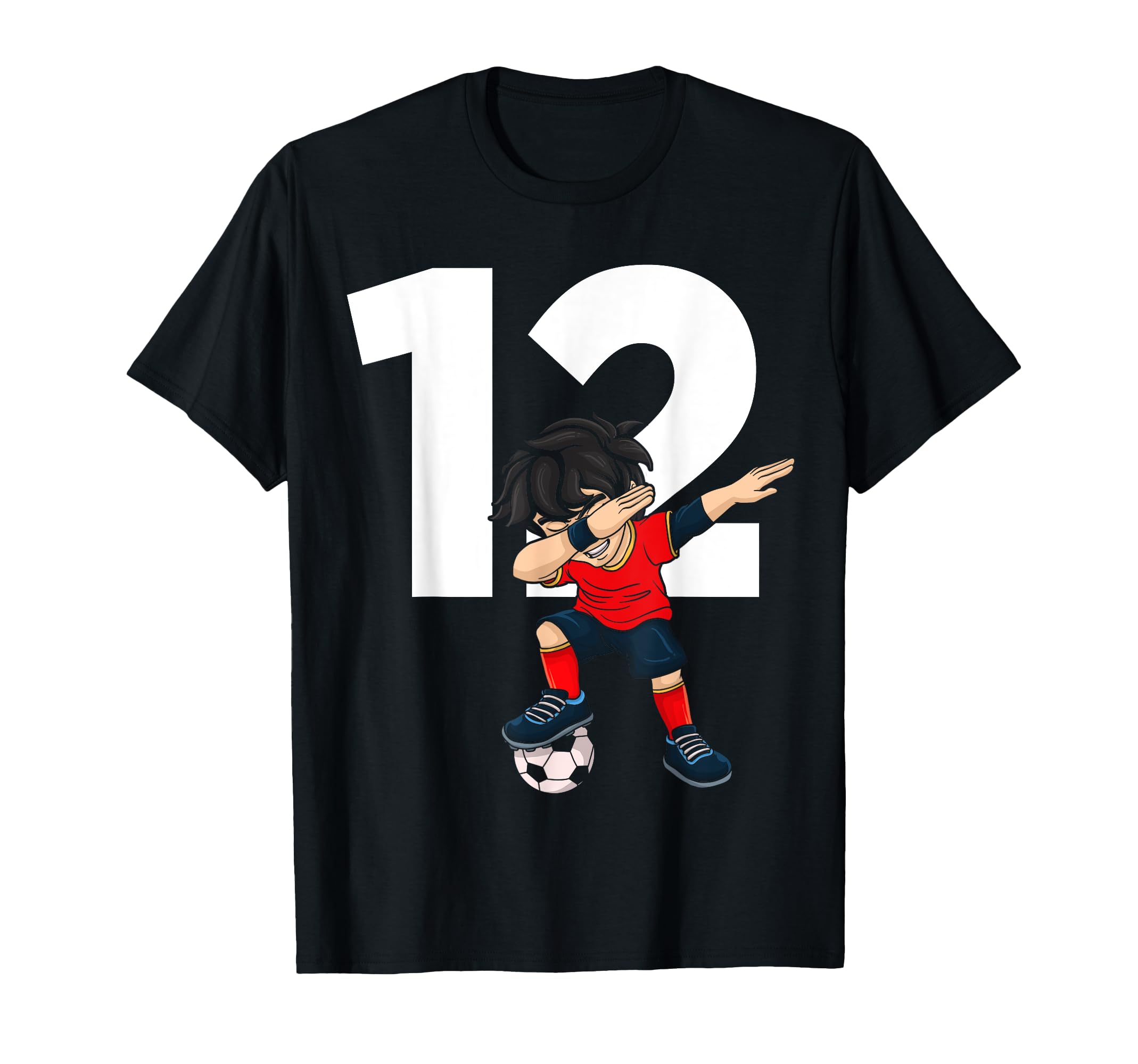 12 Soccer Birthday Gift Soccer Fan Sports T-Shirt - Unique Graphic Unisex - T-Shirt, Sweatshirt, Hoodie