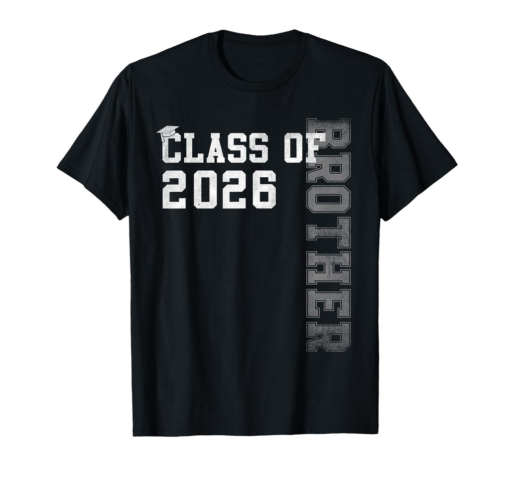 Proud Brother 2026 Graduate Grad T-Shirt - Novelty Apparel for Adults - T-Shirt, Sweatshirt, Hoodie