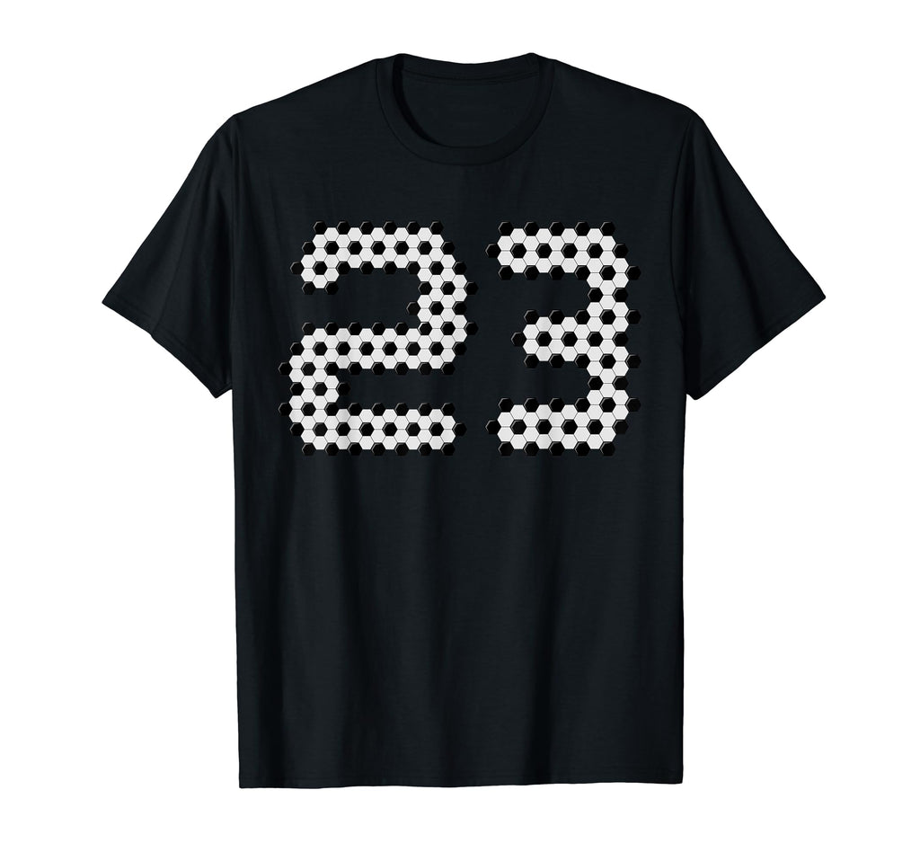 Fun 23Rd Birthday Soccer Themed 23 T-Shirt - Trendy Graphic for Adults - T-Shirt, Sweatshirt, Hoodie