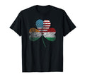 Half Irish Half Italian American Flag T-Shirt - Graphic Print Men Women - T-Shirt, Sweatshirt, Hoodie