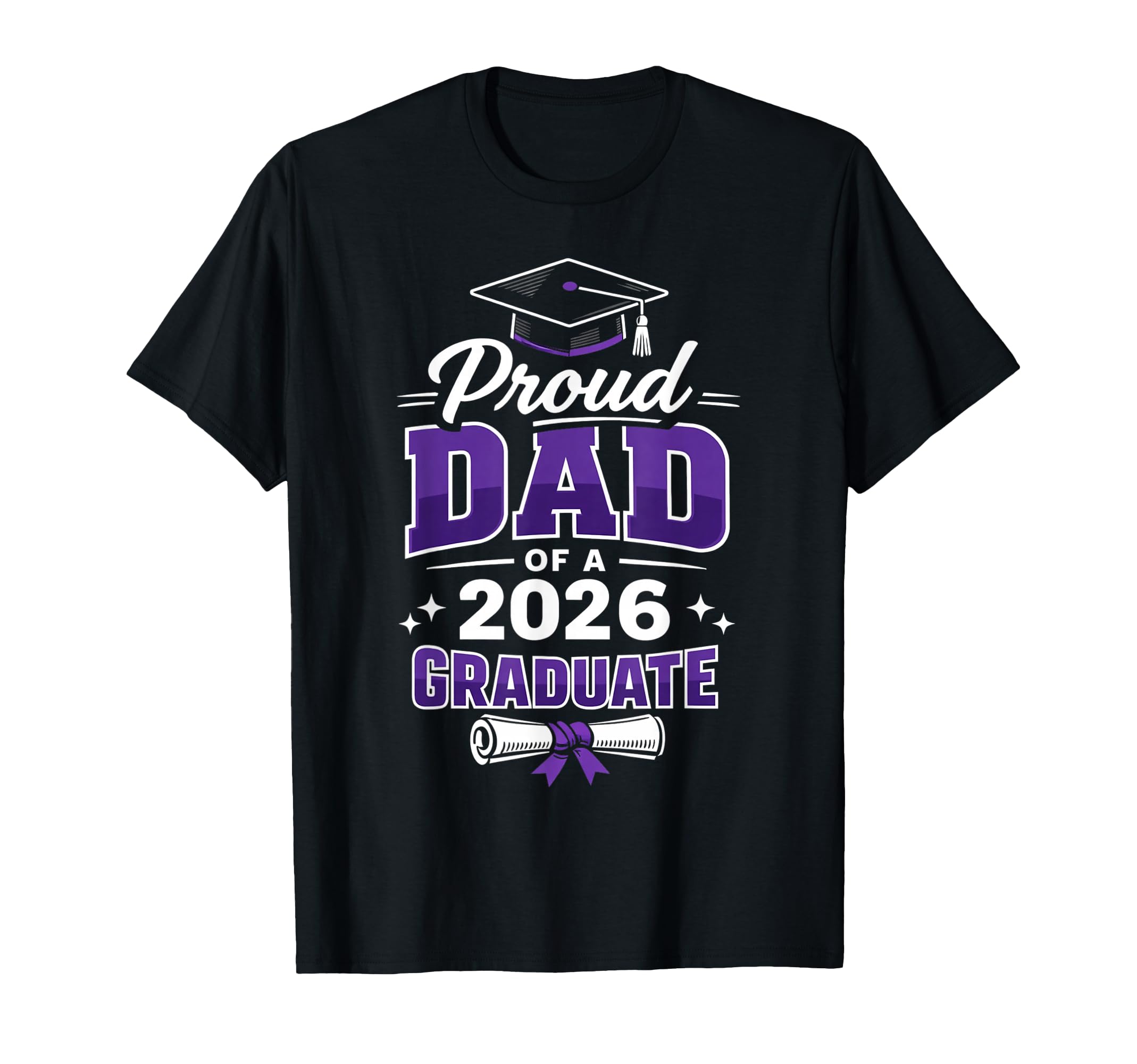 Proud Dad 2026 Graduate Funny T-Shirt - Aesthetic Graphic for Adults - T-Shirt, Sweatshirt, Hoodie