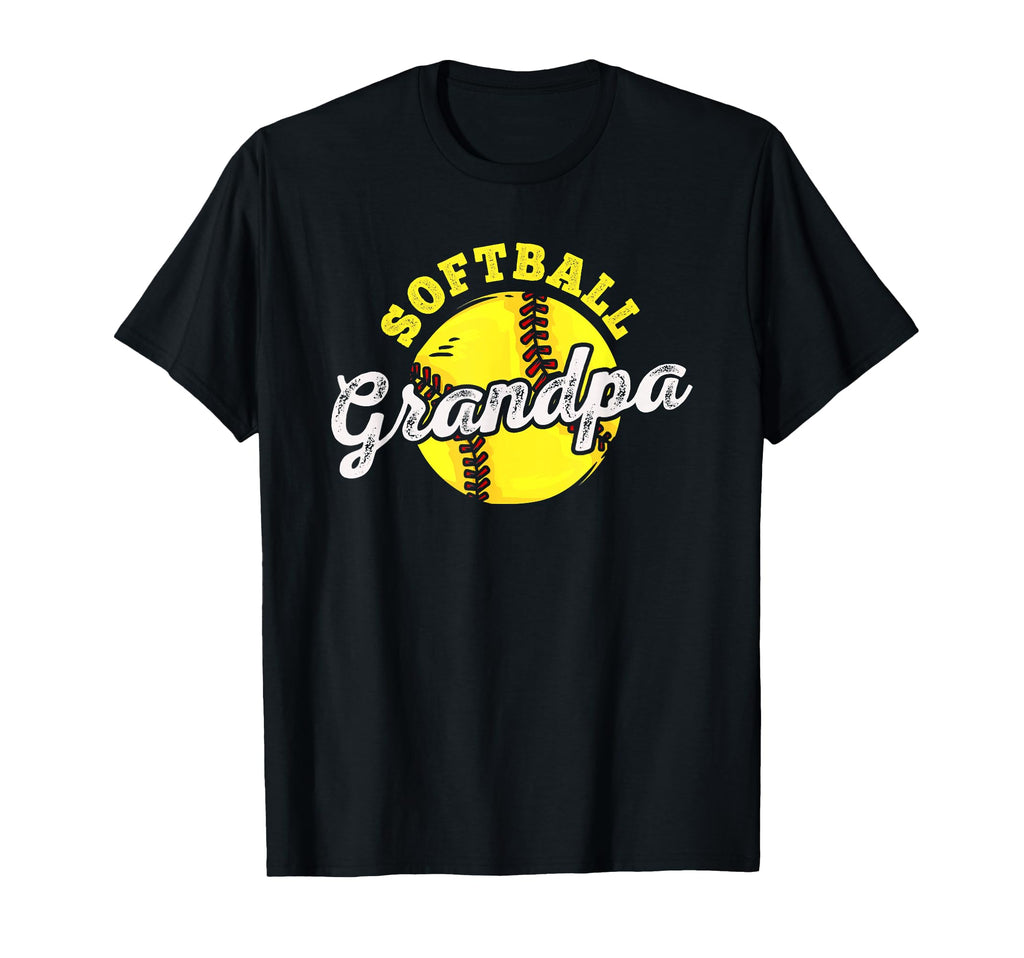 Softball Grandpa Grandfather Fathers Day T-Shirt - Graphic Print Men Women - T-Shirt, Sweatshirt, Hoodie