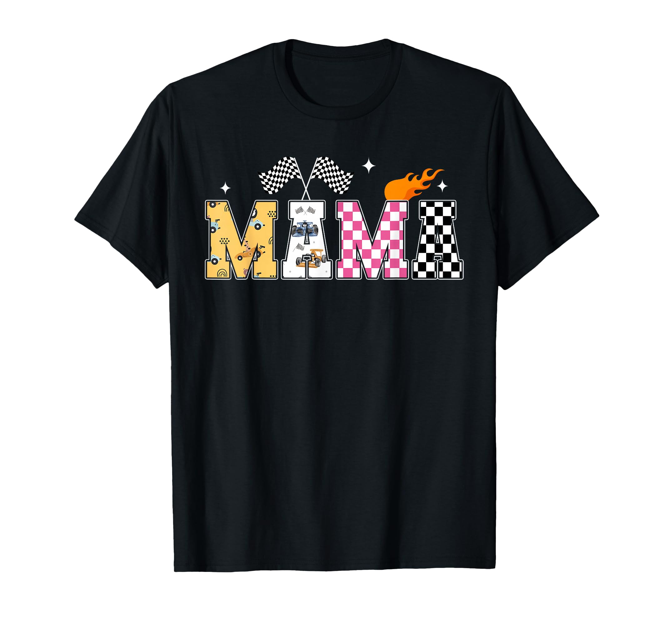 Mama Pit Crew Racing Car Birthday T-Shirt - Fun Novelty Design Men Women - T-Shirt, Sweatshirt, Hoodie