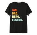 Mens Jan Dad Hero Legend Personalized T-Shirt - Trendy Graphic for Adults - T-Shirt, Sweatshirt, Hoodie