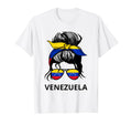 Messy Bun Venezuela Pride Latina T-Shirt - Custom Art Print Men Women - T-Shirt, Sweatshirt, Hoodie