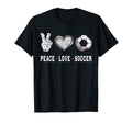 Soccer Lovers Player Fans Peace Love T-Shirt - Trendy Graphic for Adults - T-Shirt, Sweatshirt, Hoodie