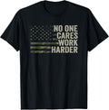 No One Cares Work Harder Motivational Workout Gym - Adult & Kids T-Shirts, Sweatshirts & Hoodies apparel design preview 1
