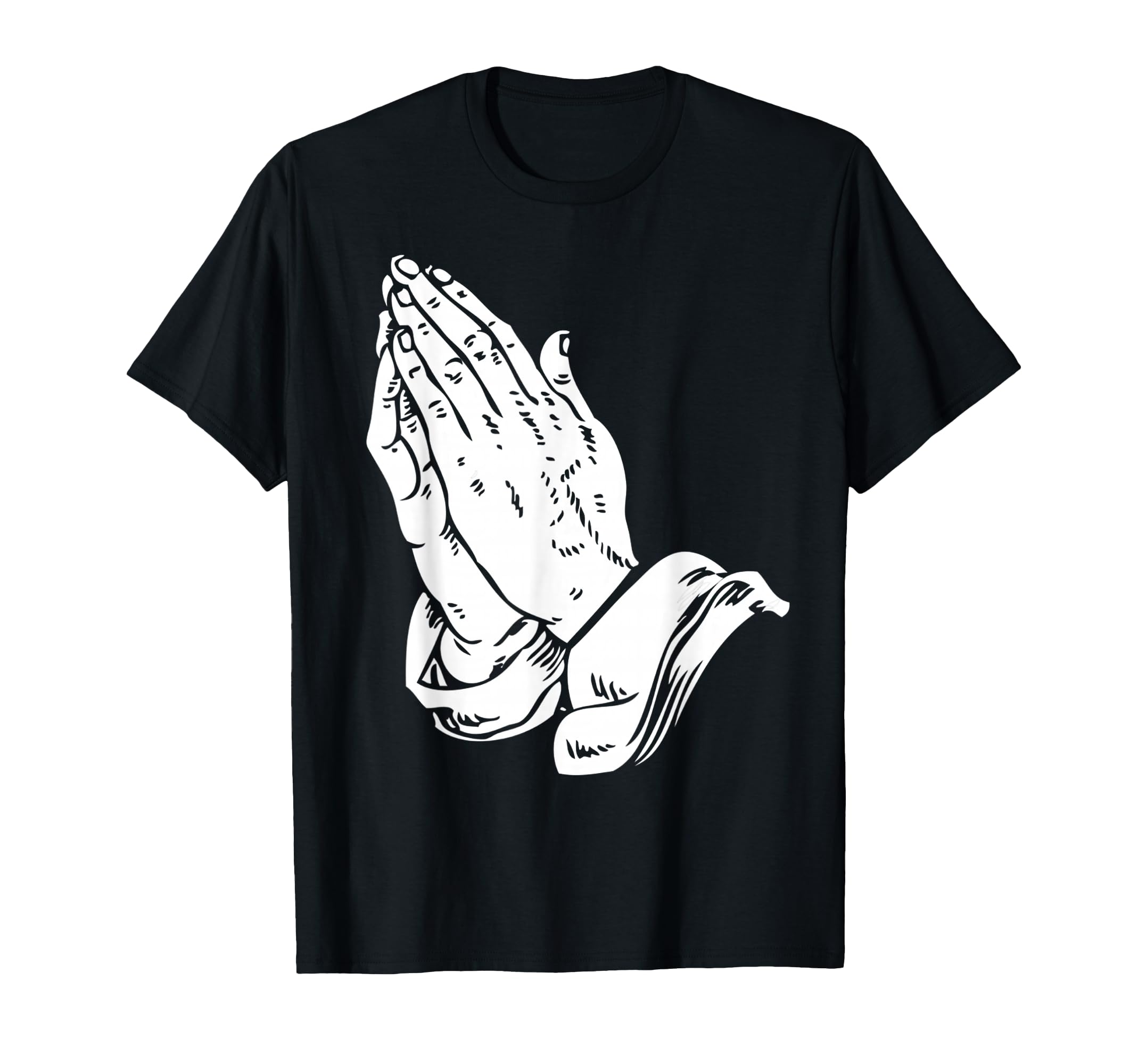 Praying Hands Christian Religious Jesus T-Shirt - Novelty Apparel Men Women - T-Shirt, Sweatshirt, Hoodie