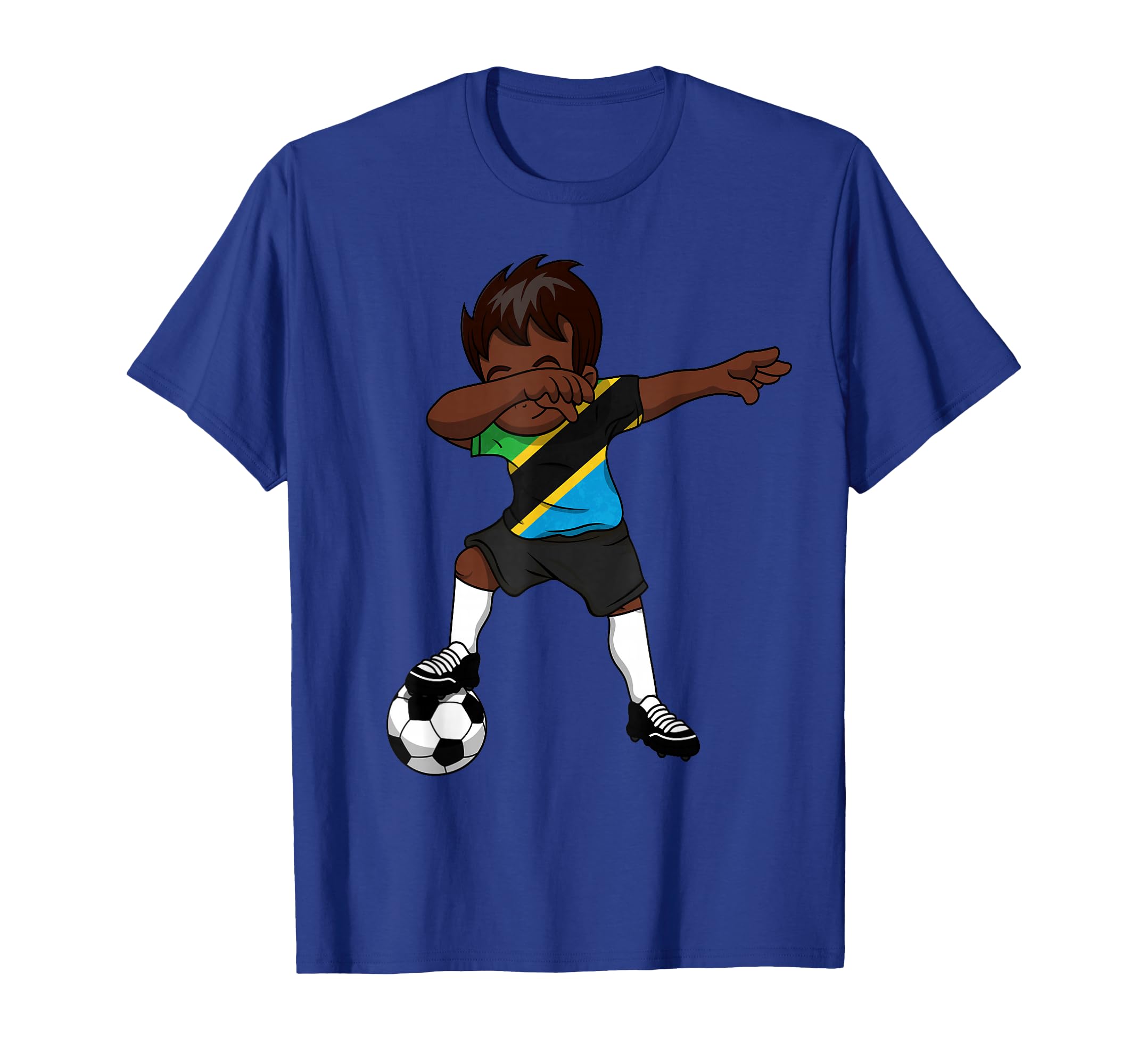 Dabbing Soccer Tanzania Tanzanian T-Shirt - Trendy Graphic Men Women - T-Shirt, Sweatshirt, Hoodie