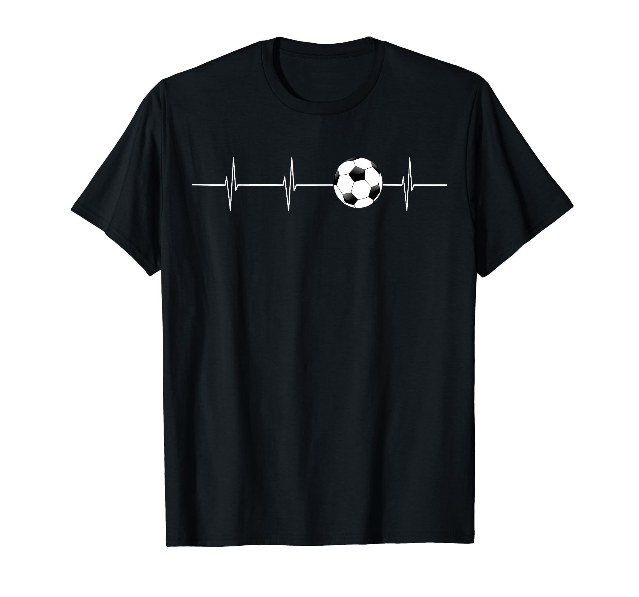 Soccer Ekg Heartbeat Love Sports T-Shirt - Casual Everyday Wear for Adults - T-Shirt, Sweatshirt, Hoodie