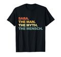 Saba Myth Mensch Funny Grandpa T-Shirt - Unique Graphic for Adults - T-Shirt, Sweatshirt, Hoodie