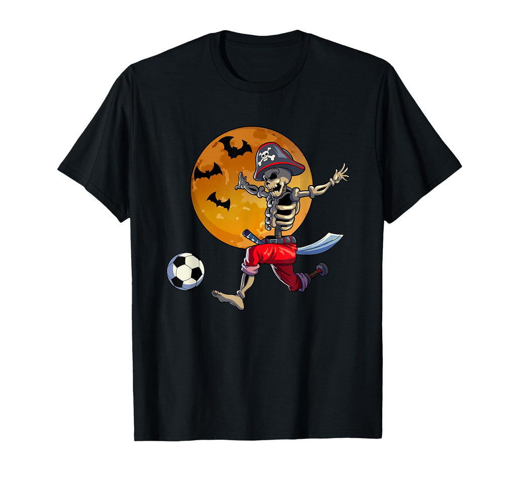 Soccer Skeleton Halloween Soccer T-Shirt - Streetwear Style for Adults - T-Shirt, Sweatshirt, Hoodie