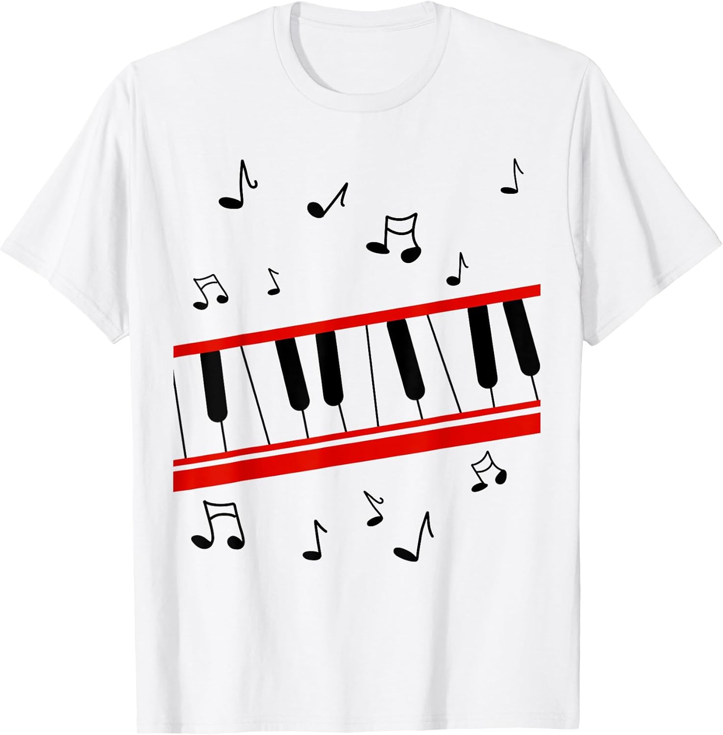 Retro 1980s Beat It Piano cartoon version - Adult & Kids T-Shirts, Sweatshirts & Hoodies apparel design preview 1