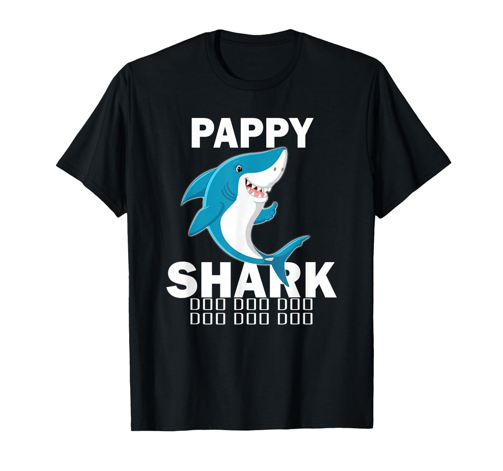 Pappy Shark Fathers Day Gift Pappy T-Shirt - Casual Everyday Wear Unisex - T-Shirt, Sweatshirt, Hoodie