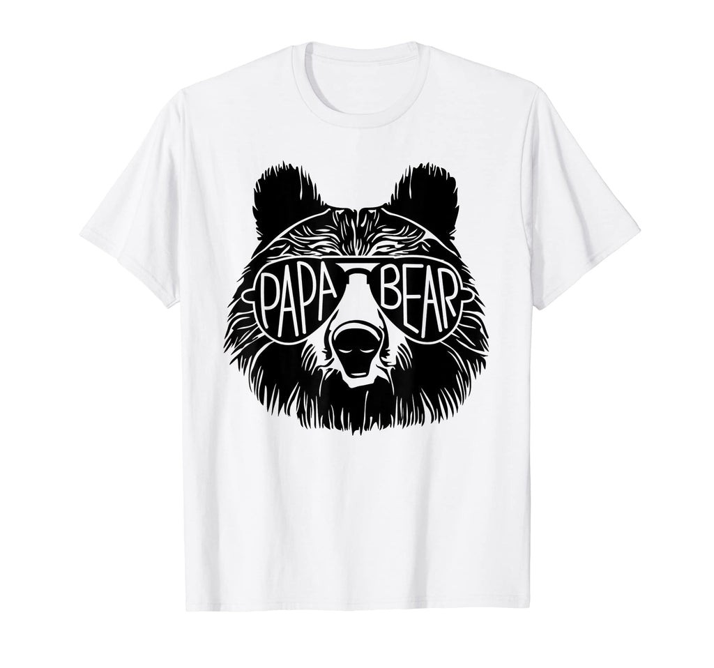 Papa Bear Sunglasses Fathers Day T-Shirt - Casual Everyday Wear Men Women - T-Shirt, Sweatshirt, Hoodie