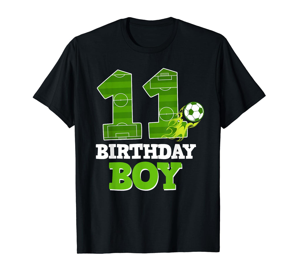 Happy 11Th Birthday Soccer Lover 11 T-Shirt - Trendy Graphic for Adults - T-Shirt, Sweatshirt, Hoodie