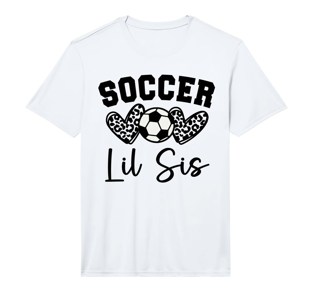 Soccer Lil Sis Matching Family T-Shirt - Custom Art Print for Adults - T-Shirt, Sweatshirt, Hoodie