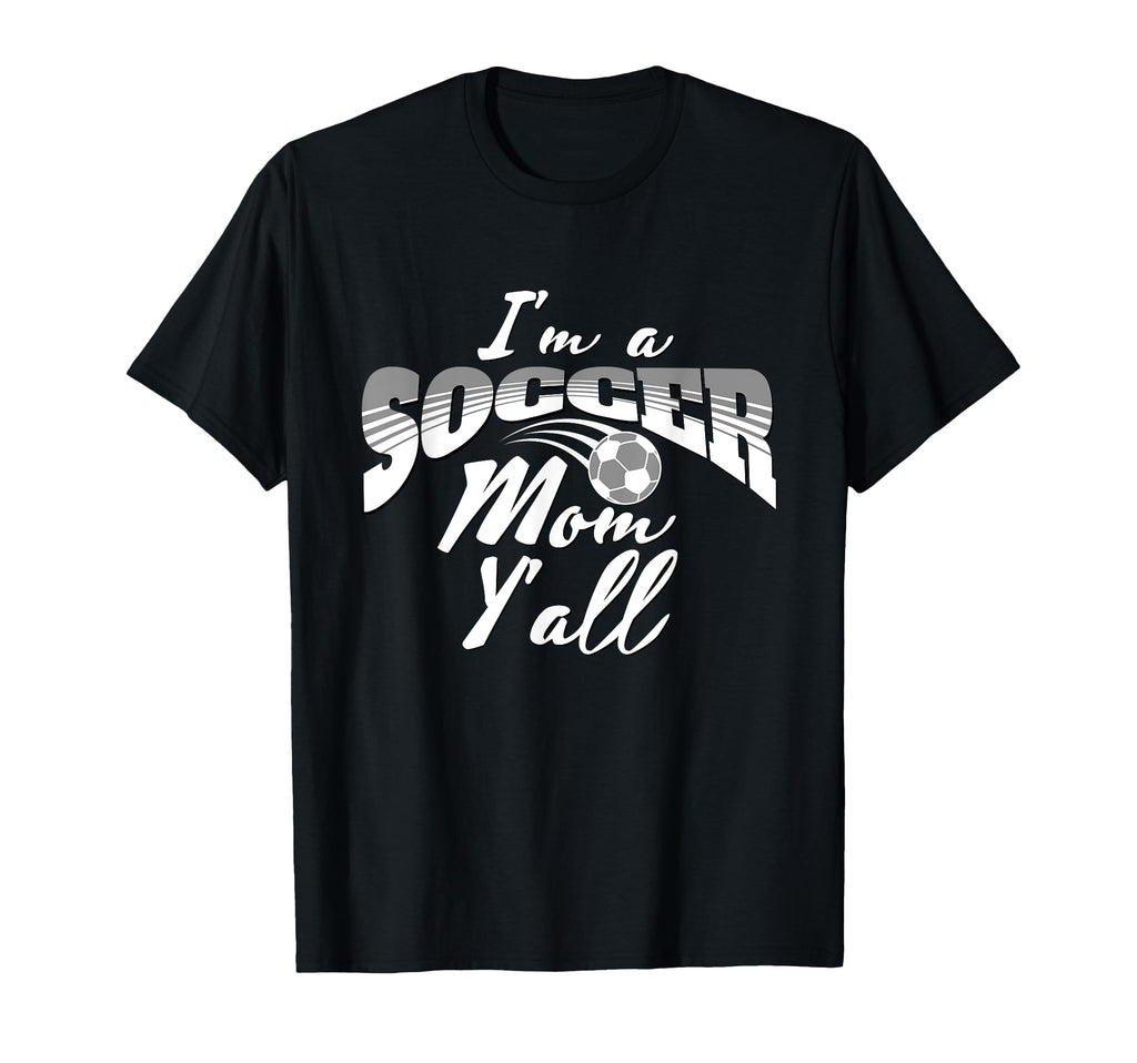 Mom Soccer Lover Soccer Mom Gift Gray White T-Shirt - Trendy Graphic Unisex - T-Shirt, Sweatshirt, Hoodie