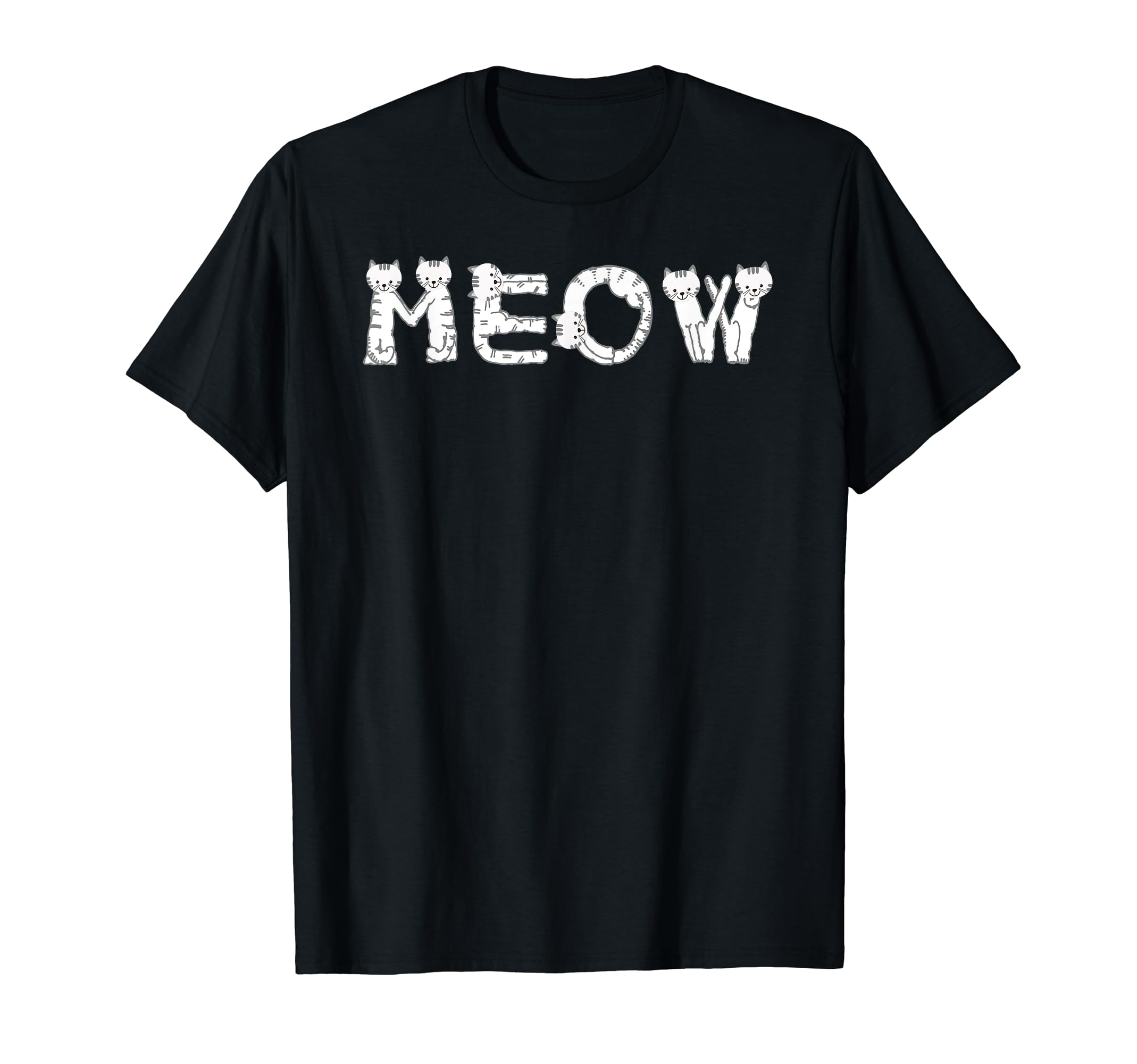 Meow Cat Kitty Funny Cats Mom Pet Cat T-Shirt - Aesthetic Graphic Unisex - T-Shirt, Sweatshirt, Hoodie